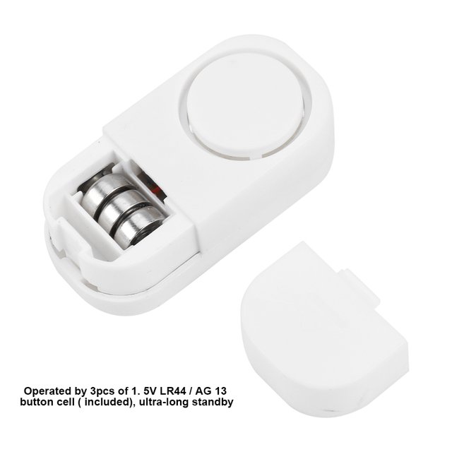 Burglar Security Alarm, Hard-Wearing White 90dB Home Sensor, For