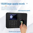 thumbnail image 3 of Fingerprint Time Clocks, Clocking in Machine with 2.4in LCD Screen, Language prompts and Timed Bell, Automatically Generate Reports, for Small Business, School,Office, 3 of 7