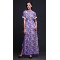 thumbnail image 4 of Bimba Robe Longue d'Été en Rayonne à Imprimé Aquarelle de Fleurs de Pommier, Manches Kimono, Fente, Très Petit, 4 of 6