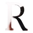 thumbnail image 1 of 2Pcs Letter Ornament Waterproof Removable Silver-plated 3D Mirror Surface Acrylic Decal for Wedding, 1 of 9