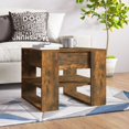 thumbnail image 1 of vidaXL Coffee Table Smoked Oak 55.5x55x45 cm Engineered Wood, 1 of 5