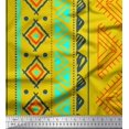 thumbnail image 1 of Soimoi Cotton Voile Fabric Aztec Geometric Print Fabric by The Yard 56 Inch Wide, 1 of 3