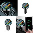 thumbnail image 3 of 4 Port USB Super Fast Car Charger Adapters For Android Cell Phones, 3 of 6
