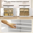 thumbnail image 4 of HOMCOM Buffet Cabinet 32" Farmhouse Sideboard with Thick Top Drawer White, 4 of 10