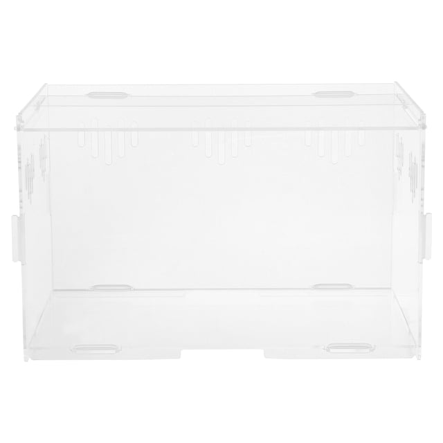 Shisuyan Pet Reptile Terrarium Rectangular 1Pcs 9.8x5.9x5.9in
