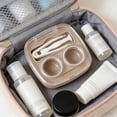 thumbnail image 4 of Beige Portable Compact Contact Lens Storage Case With Integrated Accessory Holder For Daily Use And Travel Organization, 4 of 7