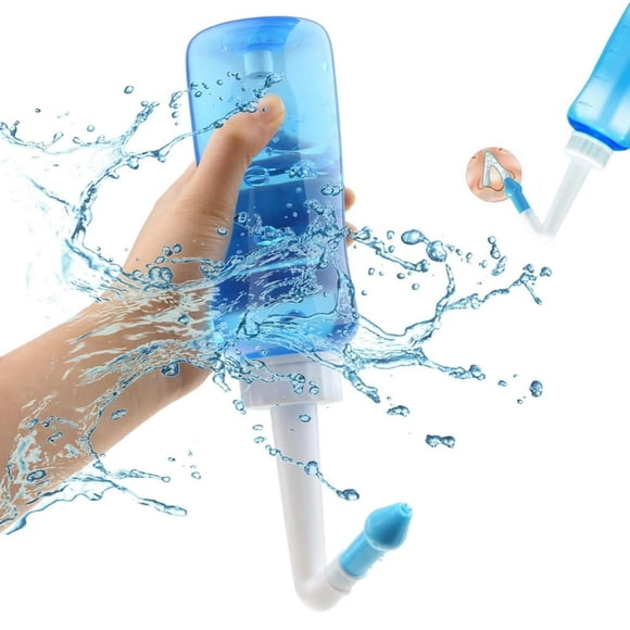 LNGOOR 500ml Nasal Wash Cleaner Nose Protector Neti Pot - Safe for Adults and Kids