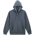 thumbnail image 1 of Gildan Mens Softstyle Fleece Midweight Full Zip Hoodie, 1 of 4