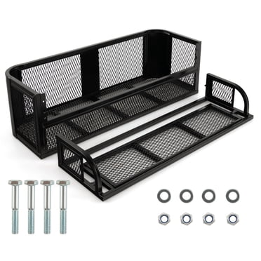 Costway ATV UTV Universal Rear Drop Basket Rack Steel Cargo Hunting