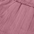 thumbnail image 3 of VEKDONE Pantalon Long en Lin pour Femmes Rouge TG, 3 of 5