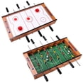 thumbnail image 1 of Costway 2 In 1 Table Game Air Hockey Foosball Table Christmas Gift For Kids In/Outdoor, 1 of 7