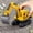 Yellow, variant on MZCPSYHA Children's Simulation Excavator Toy Car Track Excavator Engineering Vehicle Model Boy Excavator Simulation Engineering Vehicle