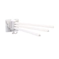 thumbnail image 1 of Hearth & Gear Rotating Towel Rack Swivel Towel Rack 3 Poles Towel Holder 180 Rotation Wall Mounted Punch Bathroom Bath Kitchen Dish Rag Utensil Holder Wardrobe Organizer White Glasses Stand Holder for, 1 of 4