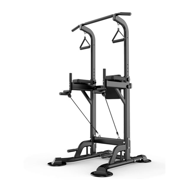 MotorGenic Tour de Puissance Robuste 330 Lb - Station Multifonctionnelle de Traction et Trempage, Hauteur Réglable pour Gym à Domicile