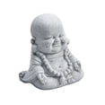 thumbnail image 4 of Fat Smiling Buddha Garden Ornament Sandstone Effect Outdoor Indoor Statue Decor, 4 of 10