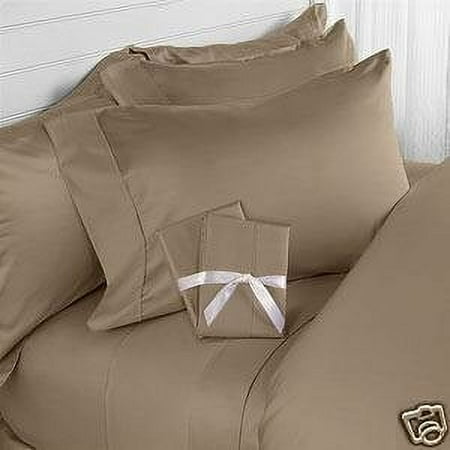 Elegant Comfort 1500 Thread Count Egyptian Quality Wrinkle and Fade Resistant 3-Piece Duvet Cover Set, Full/Queen, Taupe