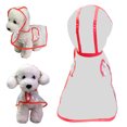 thumbnail image 1 of Agiferg Imperméable Transparent Bord Orange Imperméable pour Chien Printemps et Été Teddy Petit Chien, 1 of 4