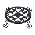 thumbnail image 2 of Herwey Flower Pot Stand Black Elegant Light Weight Stable Wrought Iron Plant Riser, 2 of 8