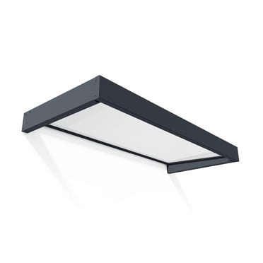 Canopia by Palram Sophia 3 ft. x 7 ft. Door Awning Kit - Grey Structure & White Opal Panels