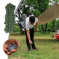 thumbnail image 1 of TopLLC Outdoor Windproof Rope Tent Rope Reflective Rope Canopy Rope Fixed Tied Rope Camp Adjustment Rope Thickened And Lengthened With Adjustment Buckle 5 Meters, 1 of 5