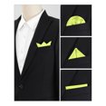 thumbnail image 4 of INSPIRE CHIC Men's Pocket Squares Solid Color Handkerchiefs for Wedding Party Bright Yellow, 4 of 4