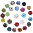 thumbnail image 2 of Miangastore 50Pcs Round Disco Ball Decorative Rhinestone Spacer Beads Charms for Jewelry Making, 2 of 8