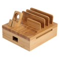 thumbnail image 1 of Support de Charge pour Téléphone, Support de Charge en Bambou Robuste, Bureau pour Maison, 1 of 8