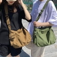 thumbnail image 2 of Multifunction Canvas Hobo Bag Durable Women Men Vintage Style for Work Beach Green, 2 of 6