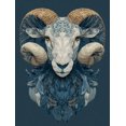 thumbnail image 1 of Qisvanset Blue Ram Canvas Print 12x16 Inch Zodiac Home Decor, 1 of 8