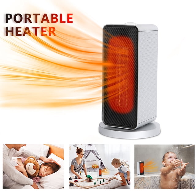 RKSTN Space Heater Electric Ceramic Fan Heater Oscillating Desktop Hot Or Cold Space Heater Space Heater Indoor, Fan Heater