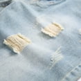 thumbnail image 4 of Meichang Men's Jean Shorts Big and Tall Classic Fit Regular Ripped Denim Shorts Straight Leg Distressed Denim Trunks Stretchy Motor Bike Jean Trunks with Pockets, 4 of 6
