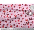 thumbnail image 3 of Soimoi Cotton Voile Fabric Raspberry,Strawberry & Cherry Fruits Decor Fabric Printed Yard 42 Inch Wide, 3 of 3