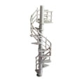 thumbnail image 4 of twisto Miniature Staircase Model 1/64 Scale Display Stand Platform Attic Ladder Diorama Scene Model Resin Material Suitable for Collectors Model Enthusiasts, 4 of 8