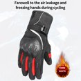 thumbnail image 3 of Mistaha Touchscreen Waterproof Motorcycle Gloves for Cold Winter Weather - Blue (XL), 3 of 7