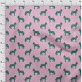 thumbnail image 3 of oneOone Viscose Chiffon Fabric Horse Block Printed Craft Fabric BTY 42 Inch Wide, 3 of 4