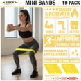 thumbnail image 2 of Lebert Mini Bands – Set of 10 Yellow Resistance Loop Bands, 2 of 6