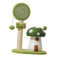thumbnail image 4 of Bunblic Cat Scratching Post Interactive Toy Claw Grinding Sturdy Base Pet Toy Sisal Cat Scratcher Scratch Pole with Base for Exercise Green, 4 of 8