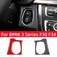 thumbnail image 2 of For  3 Series GT F30 F34 2013-2017 Accessories Carbon Fiber Pattern Car Start Stop Frame Ignition Switch Button Decorative Frame Sticker, 2 of 7