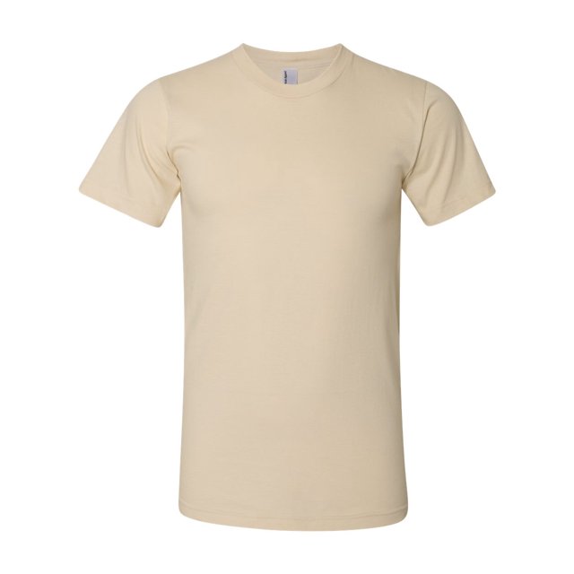 American Apparel Fine Jersey Tee, 2XL, Creme