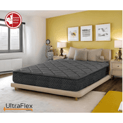 Ultraflex SleepScape Luxe 10" Queen Medium Firm Innerspring Hybrid Mattress, Orthopedic Support, Quilted Top, CertiPUR-US Foam, Made in Canada