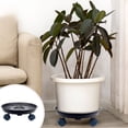 thumbnail image 1 of Plateau de Pot de Plante avec Roues, Soucoupe Mobile en Plastique Robuste pour Pot de Fleurs, pour la Collecte d'Eau Intérieure et Extérieure et la Protection du Plancher, 1 of 6