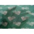 thumbnail image 4 of oneOone Cotton Silk Fabric Fish Block Printed Fabric 1 Yard 42 Inch Wide, 4 of 4