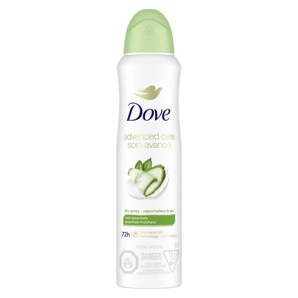 Dove Advanced Care Antiperspirant Deodorant Dry Spray Cool Essentials, 107 g
