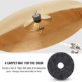 thumbnail image 3 of Cymbal Felt Pad, Not Easy To Damage Fine Workmanship Jazz Drum Cymbal Felt Pad, For Beginner Practice And Performance Drum Instrument Lovers, 3 of 8