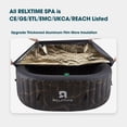 thumbnail image 4 of RELXTIME Inflatable Hot Tub Oval 2 Person Outdoor Portable Spa with Drink Tray, LED Light,Black, 4 of 6