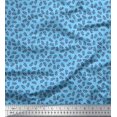 thumbnail image 1 of Soimoi Blue Velvet Fabric Berries Fruits Printed Fabric 1 Yard 58 Inch Wide, 1 of 3
