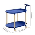 thumbnail image 2 of KTTECTOA Table d'Appoint Roulante avec Roues Crème Table d'Extrémité Mobile-Table de Chevet de Chambre Table de Salon Table Gigogne Portable pour Petits Espaces Liquidation Maison Canada Days Ornements de Noël, 2 of 6