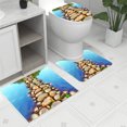 thumbnail image 1 of Chmadoxn Bathroom Rugs, Rugs for Living Room, Area Rug, Bath Mat Toilet Floor Mat U-shape Foot Mat Bathroom Bathroom Mat Printing Modern Mat Toilet Door Mat Three Sets carpeting carpeting, 1 of 7