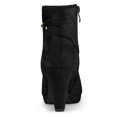 thumbnail image 2 of Unique Bargains Women's Zip Round Toe Heel Ankle Boots, 2 of 8