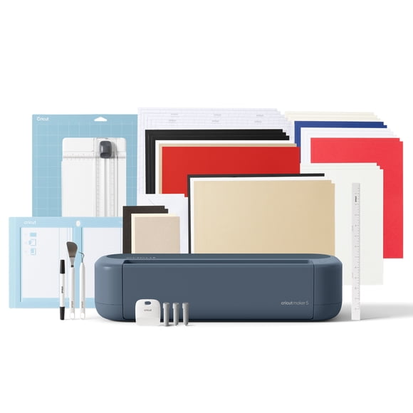 Cricut Maker® 5 Essential Bundle, Slate Blue
